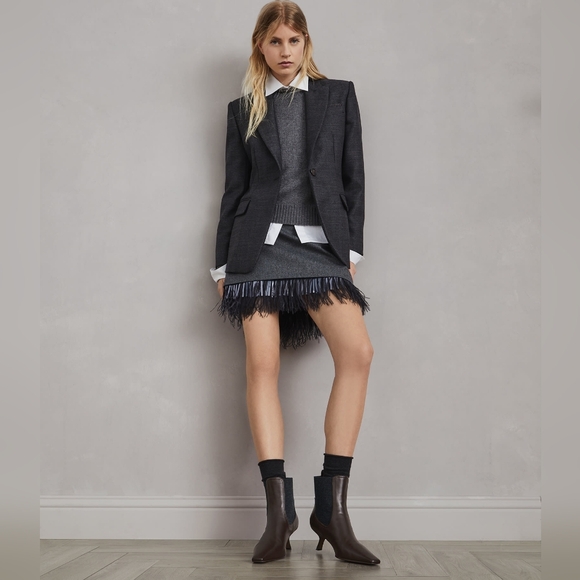 NEW Brunello Cucinelli Leather Monili Comma-Heel Ankle Boots Size 39.5 - Picture 16 of 16